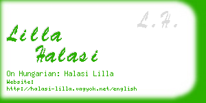 lilla halasi business card